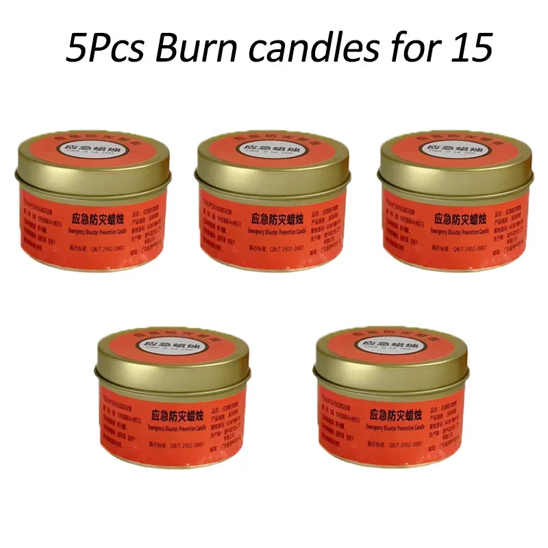 Bougie de Survie Extérieure Étanche et Antivent 24 Heures