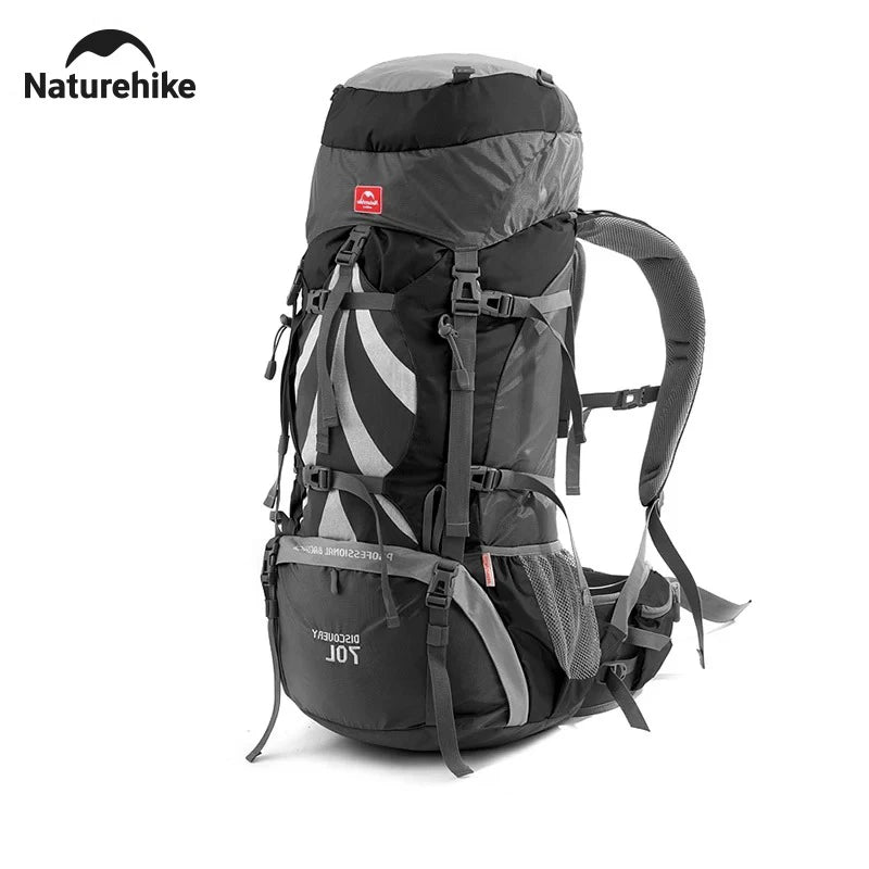 Sac à Dos de Camping Naturehike 70L - Grande Capacité Ergonomique avec Housse de Pluie