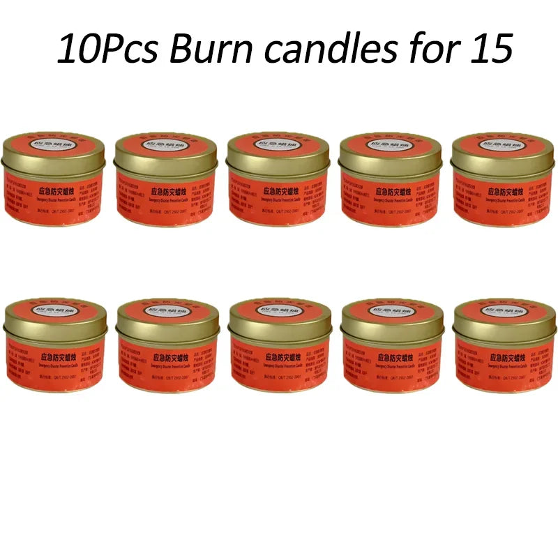 Bougie de Survie Extérieure Étanche et Antivent 24 Heures