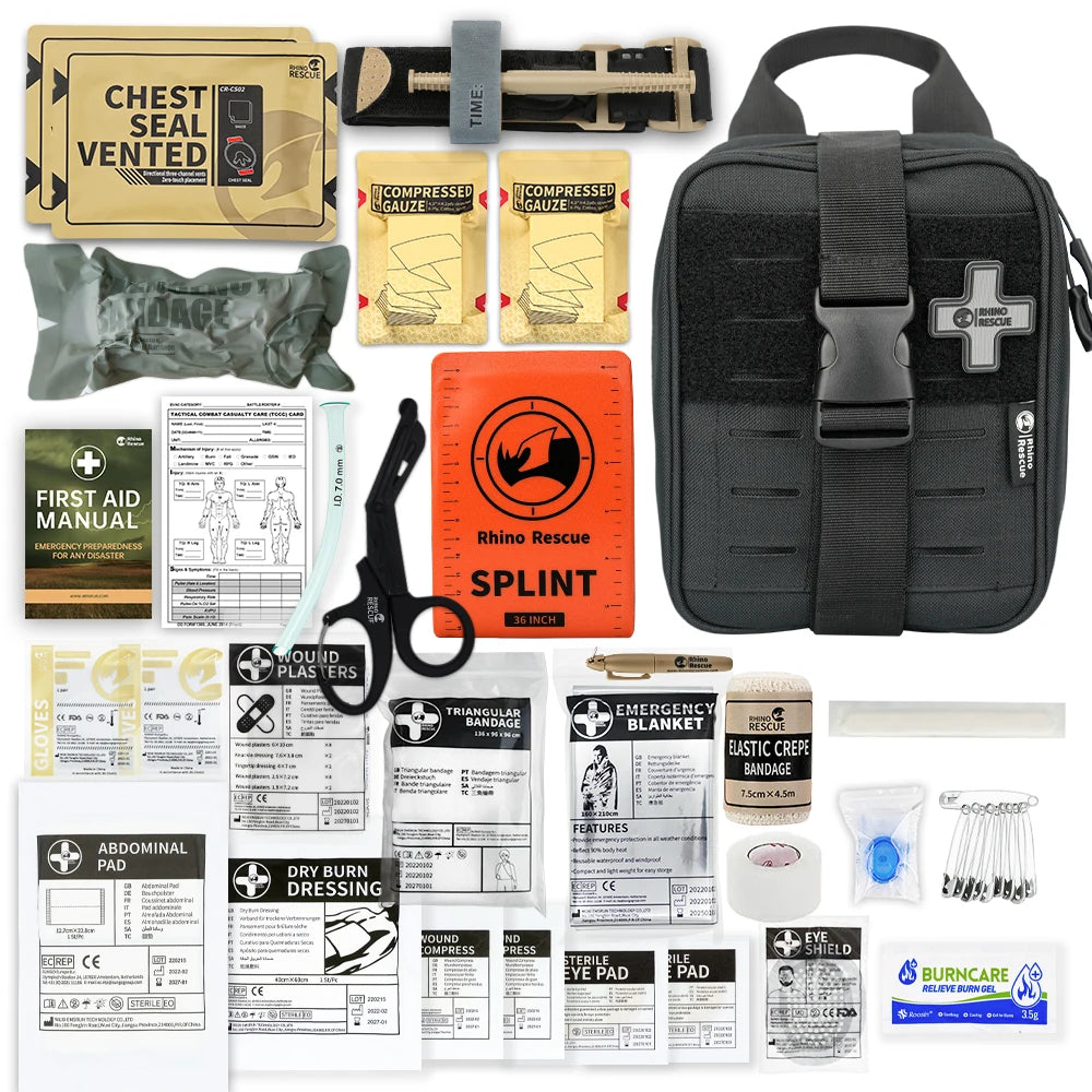 Kit de Premiers Secours Tactique IFAK RHINO RESCUE – Équipement de Survie Médicale Ultime