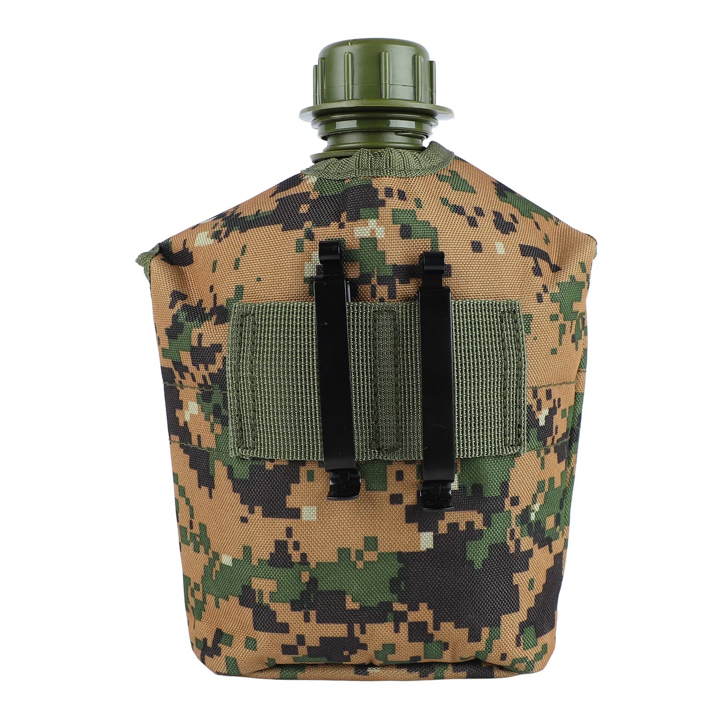 Gourde Camping Portable 1L - Kit Militaire en Aluminium avec Pochette Isolante