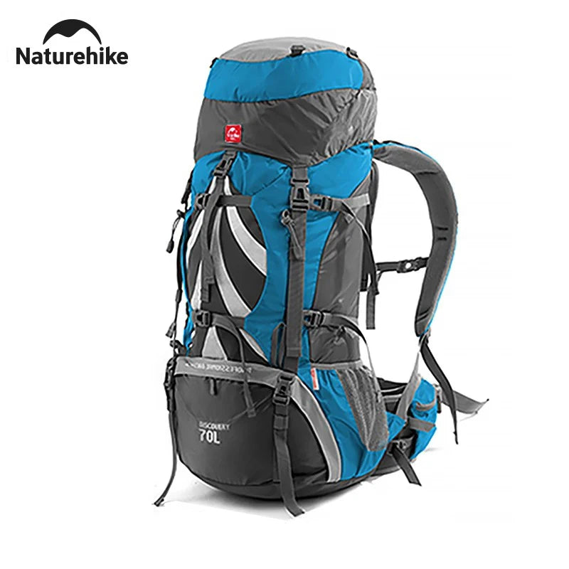 Sac à Dos de Camping Naturehike 70L - Grande Capacité Ergonomique avec Housse de Pluie