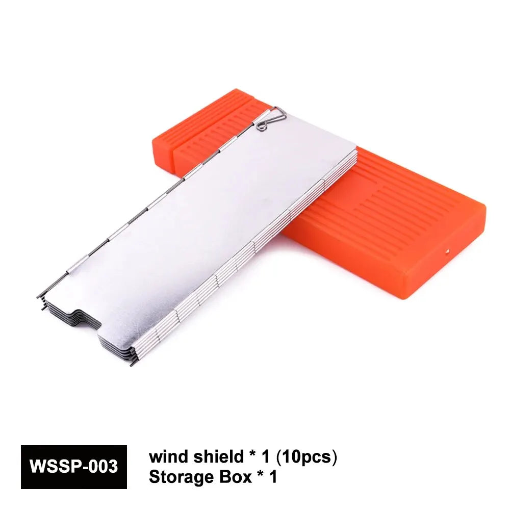 Écran Pare-Vent Pliable pour Réchaud de Camping - 9/10 Panneaux en Aluminium