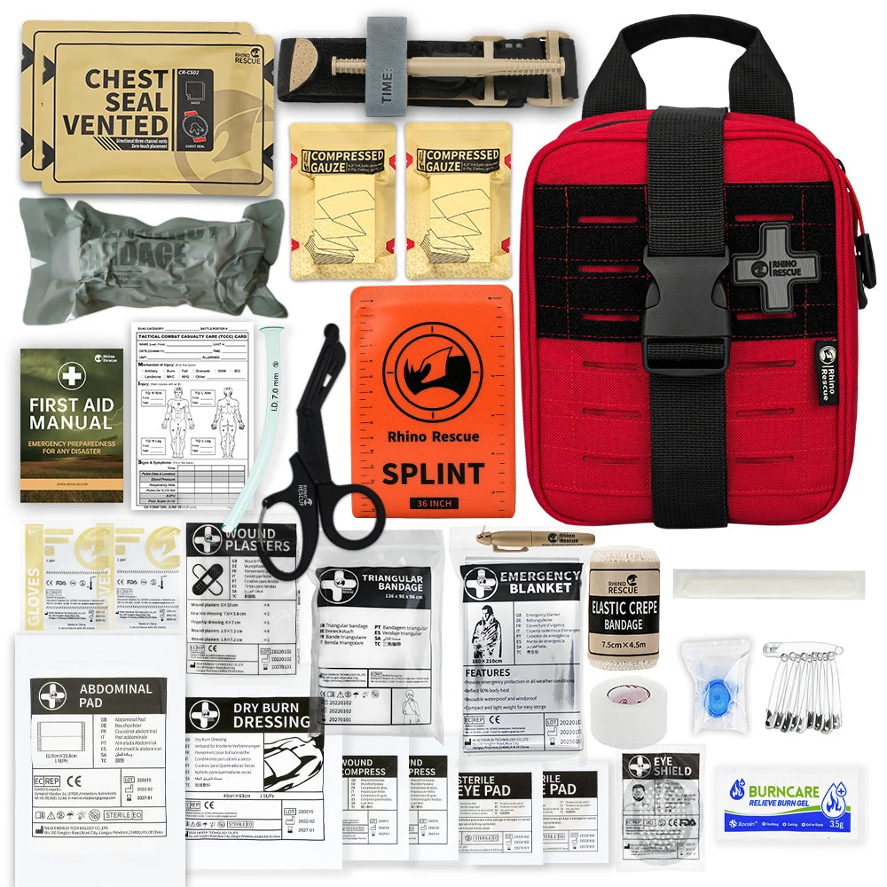Kit de Premiers Secours Tactique IFAK RHINO RESCUE – Équipement de Survie Médicale Ultime