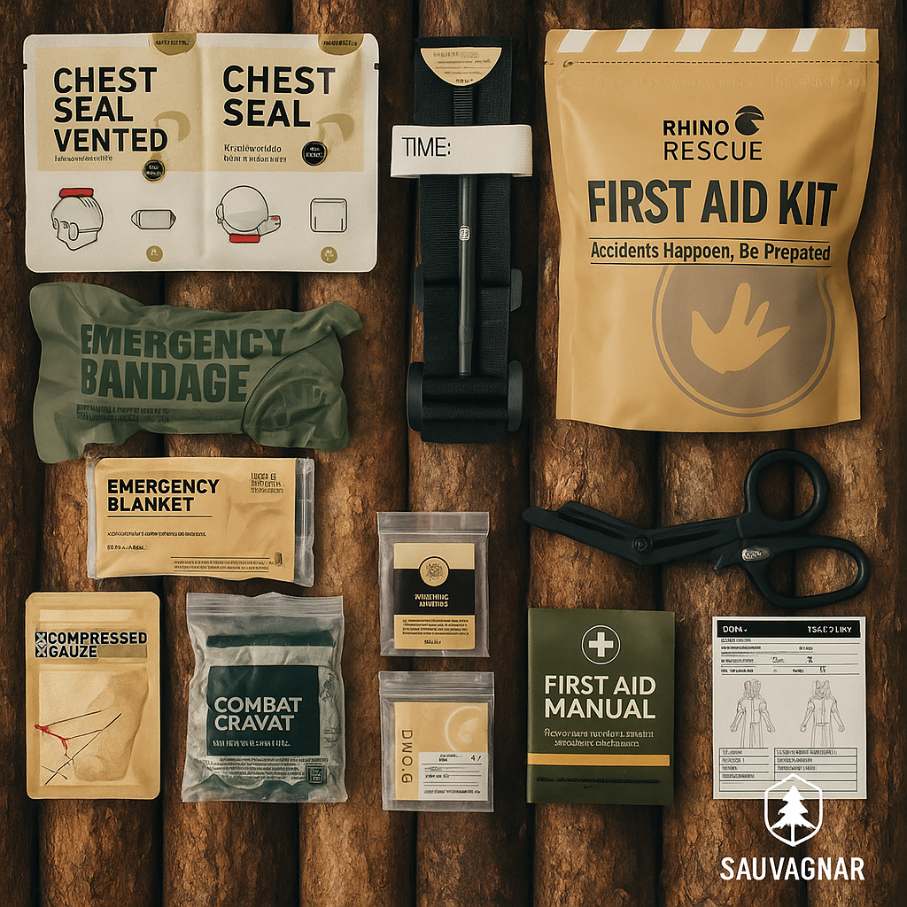 Kit Premier Secours Tactique IFAK RHINO RESCUE – Équipement d’Urgence Survie & Outdoor