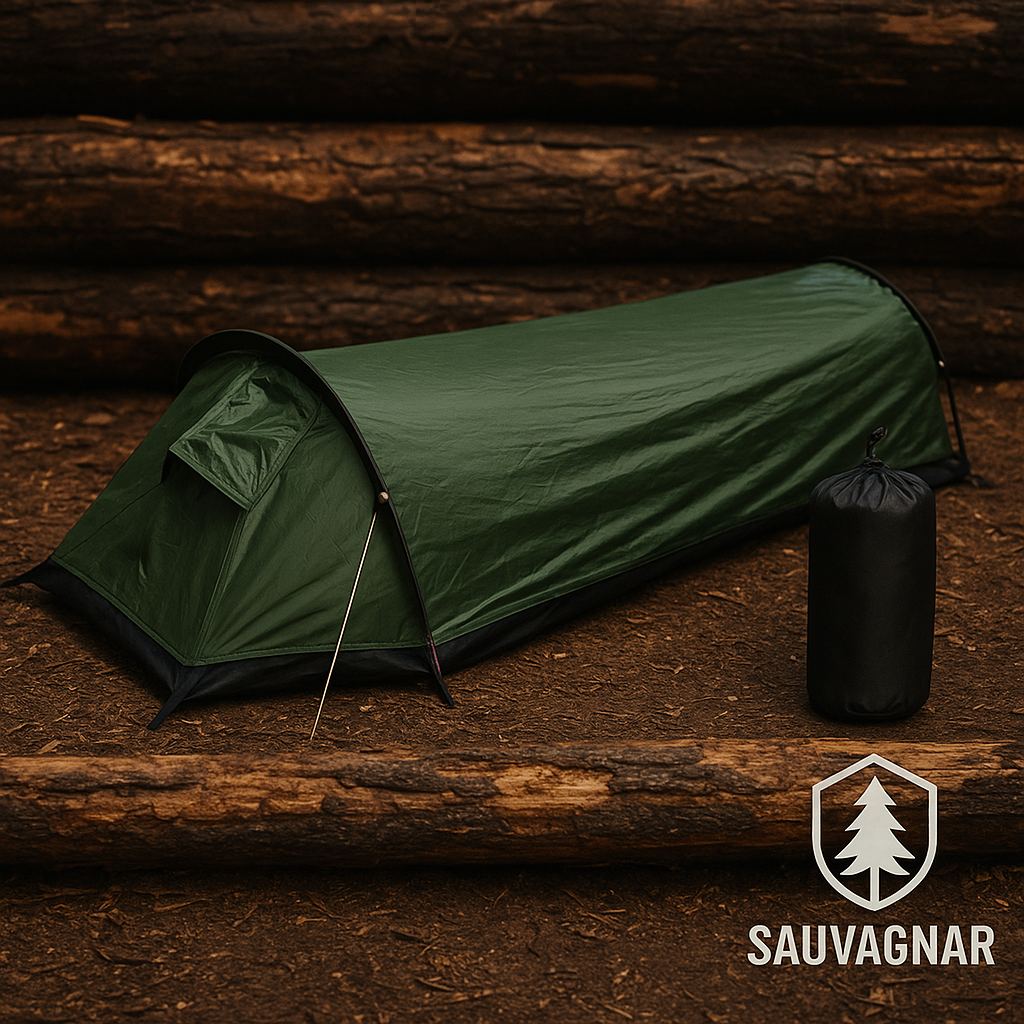 Tente Sac de Couchage Ultra-Légère – Abri 1 Personne Waterproof pour Bivouac & Survie